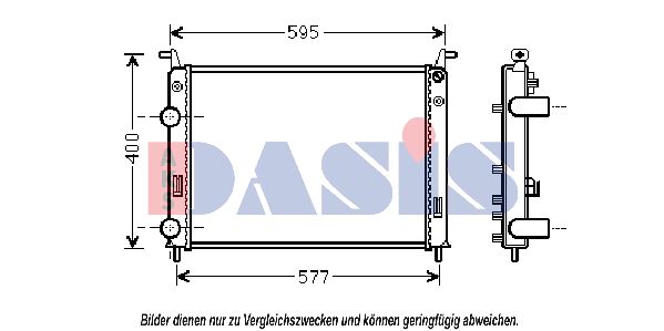 AKS DASIS Radiators, Motora dzesēšanas sistēma 080098N